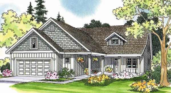 Full Rendering for House Plan #344023