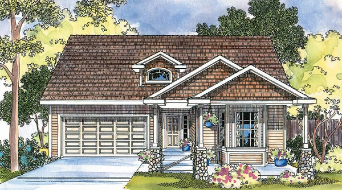 Full Rendering for House Plan #346023