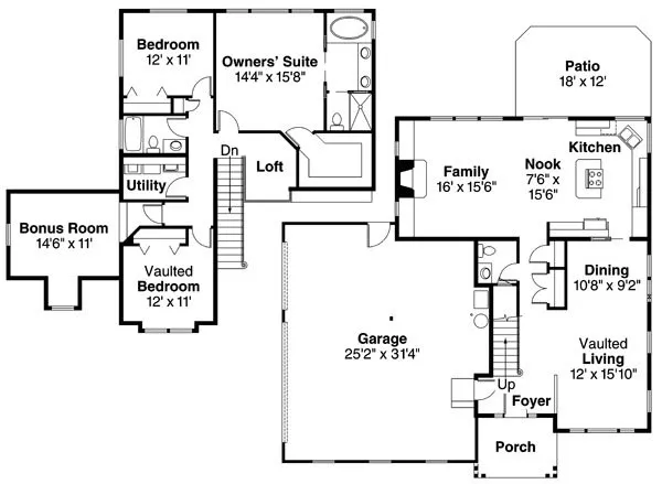 Plan for House Plan #349123