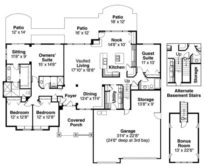 Plan for House Plan #348223
