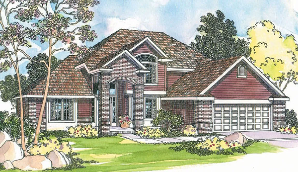 Full Rendering for House Plan #341523