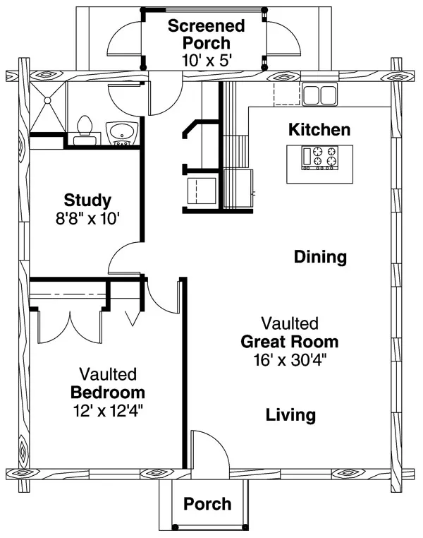 Main Floor Plan for House Plan #347623