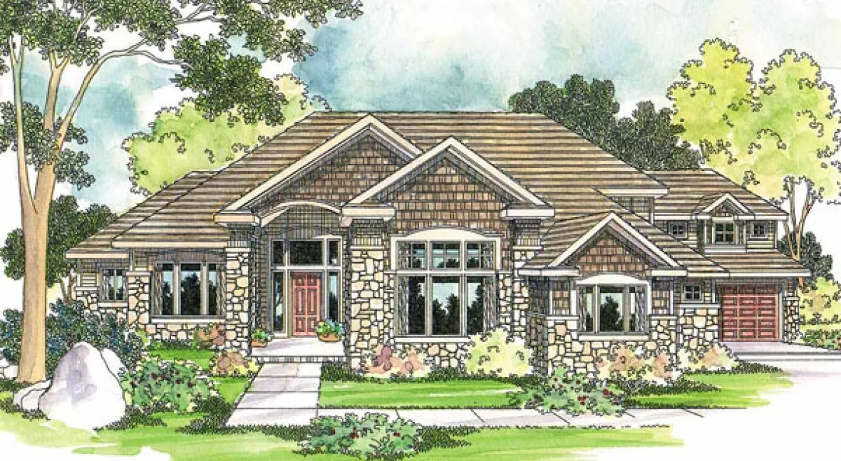Full Rendering for House Plan #342723