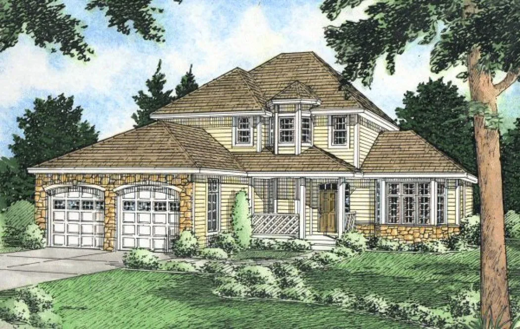 Full Rendering for House Plan #200944