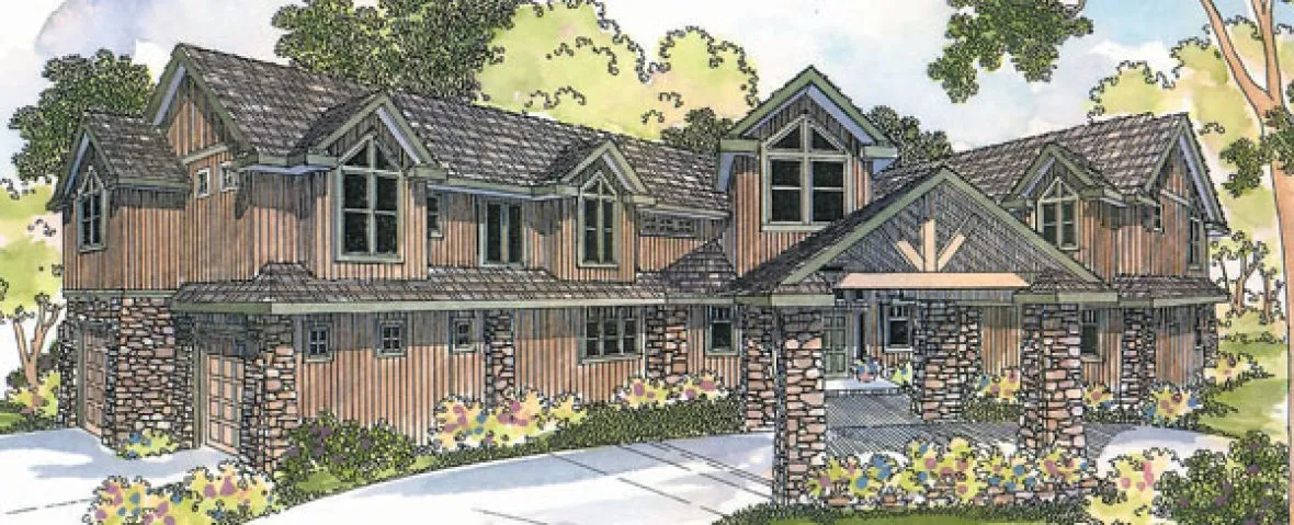 Full Rendering for House Plan #345723