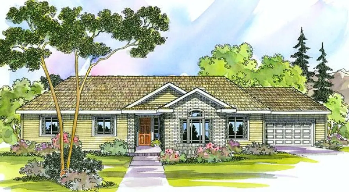 Full Rendering for House Plan #348723