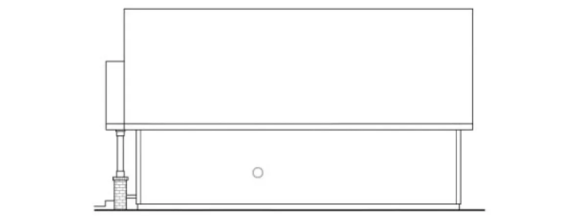 Right Elevation for House Plan #344823