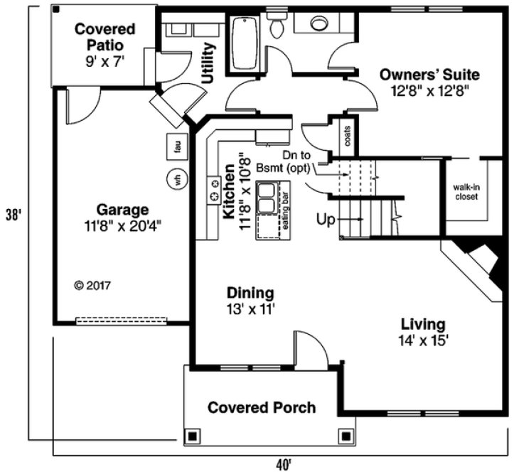 Main Floor Plan for House Plan #344823