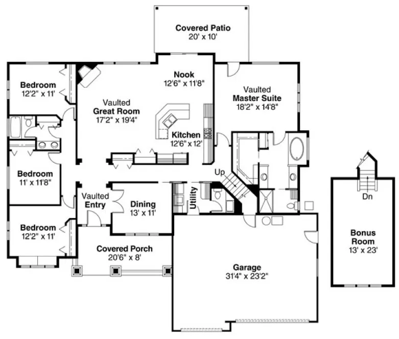 Plan for House Plan #345033