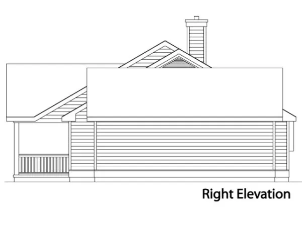 Right Elevation for House Plan #418079
