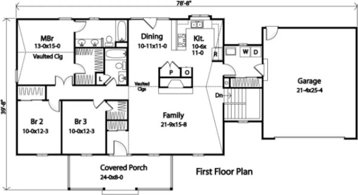 Main Floor Plan for House Plan #418079