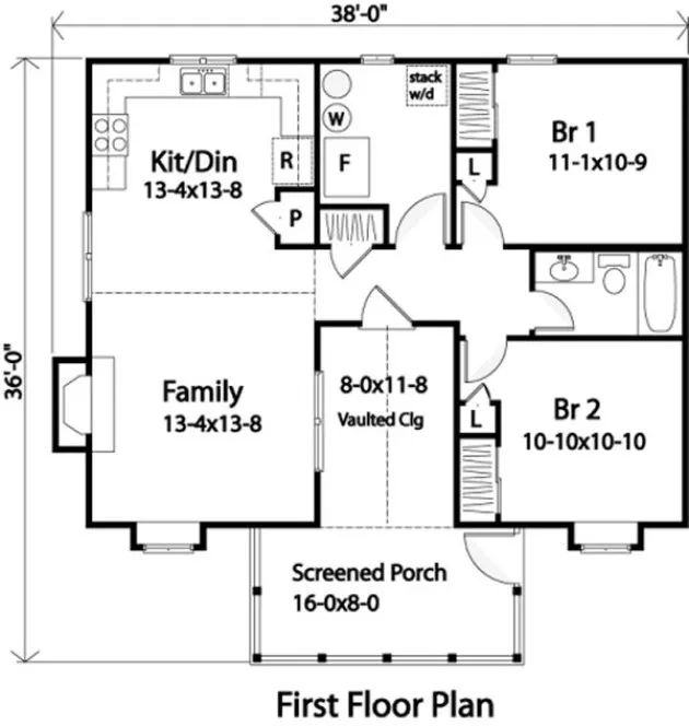 Main Floor Plan for House Plan #415379