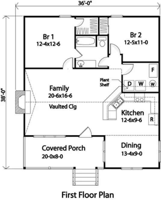 Main Floor Plan for House Plan #416379
