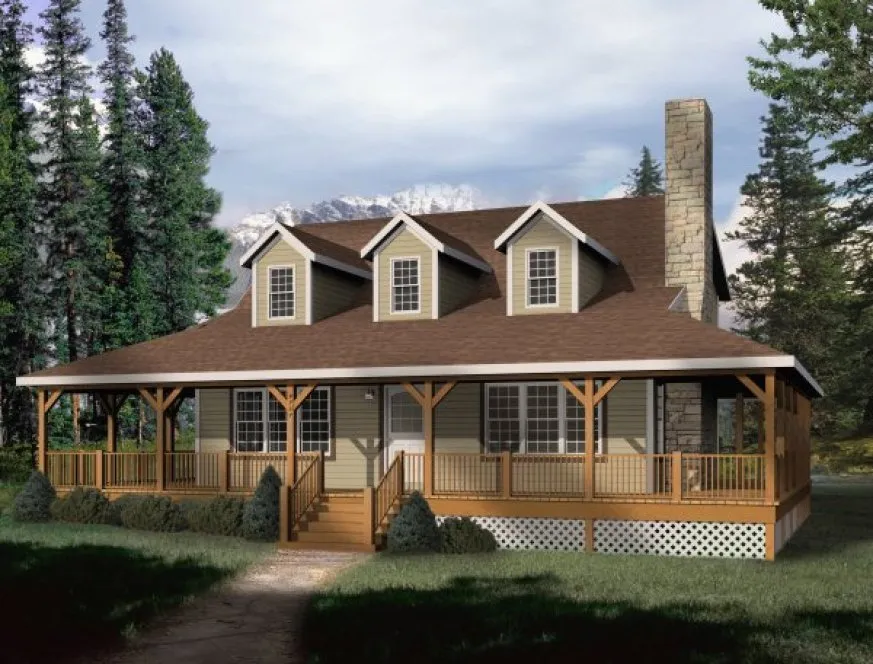 Full Rendering for House Plan #417379