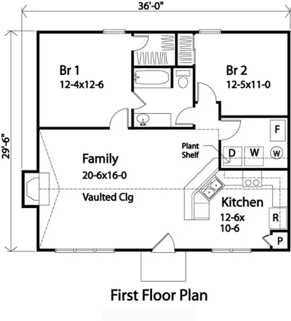 Main Floor Plan for House Plan #412189
