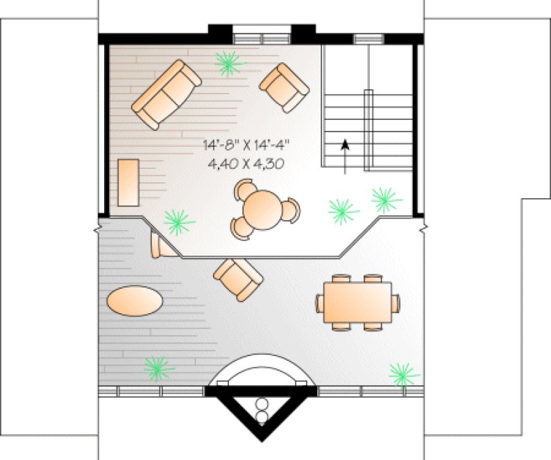 Second Floor Plan for House Plan #145192