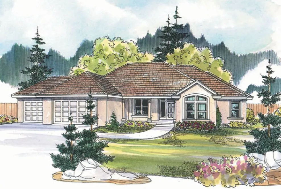 Full Rendering for House Plan #347133