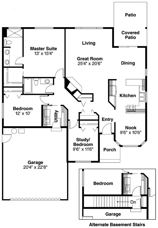 Main Floor Plan for House Plan #349133
