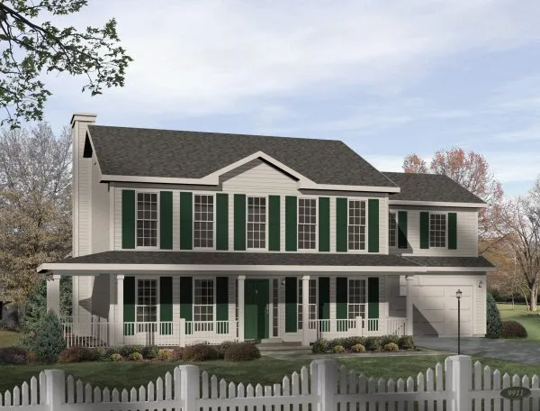 Full Rendering for House Plan #411199