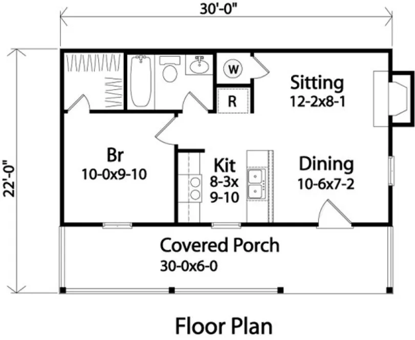 Main Floor Plan for House Plan #412199
