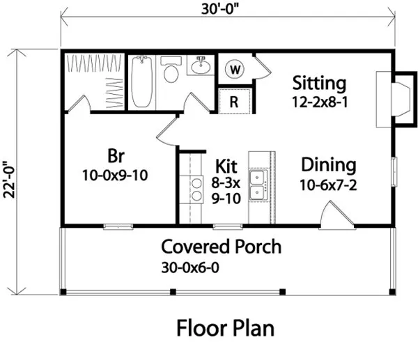 Main Floor Plan for House Plan #412199