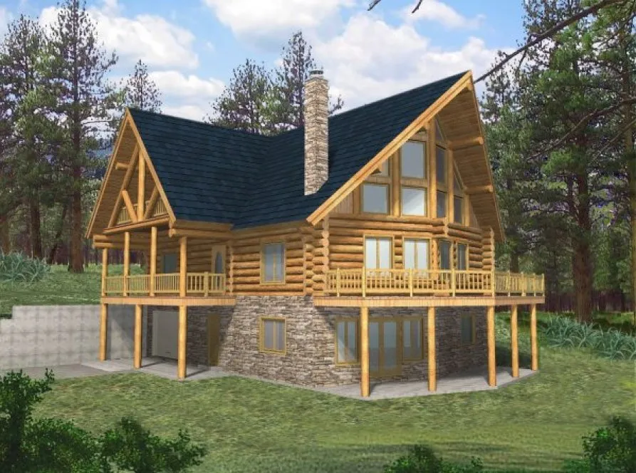 Full Rendering for House Plan #454101