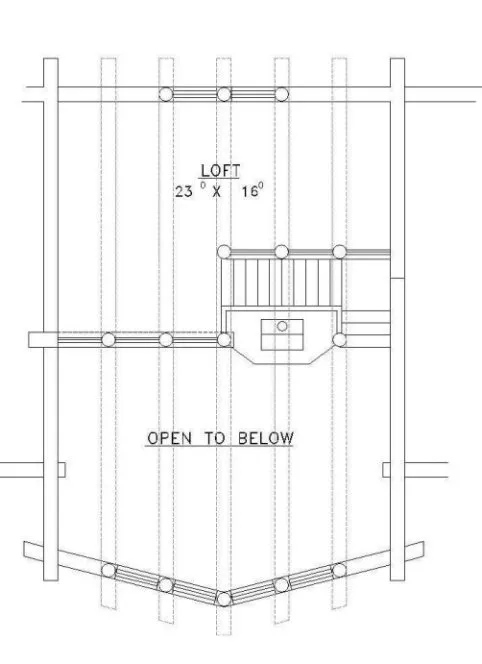Second Floor Plan for House Plan #455101