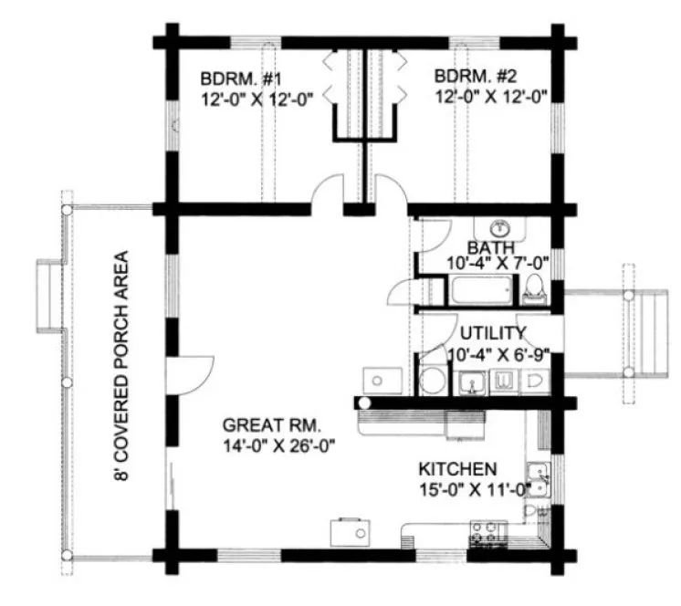 Main Floor Plan for House Plan #457101