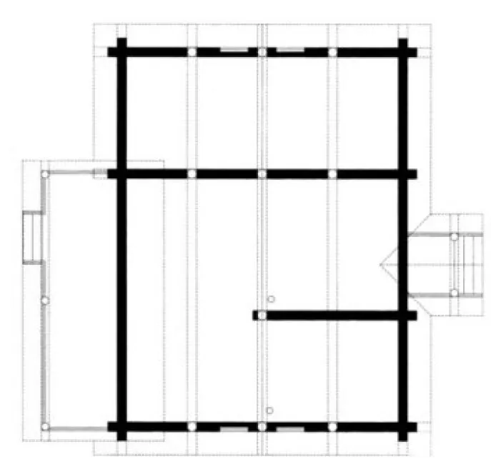 Second Floor Plan for House Plan #457101