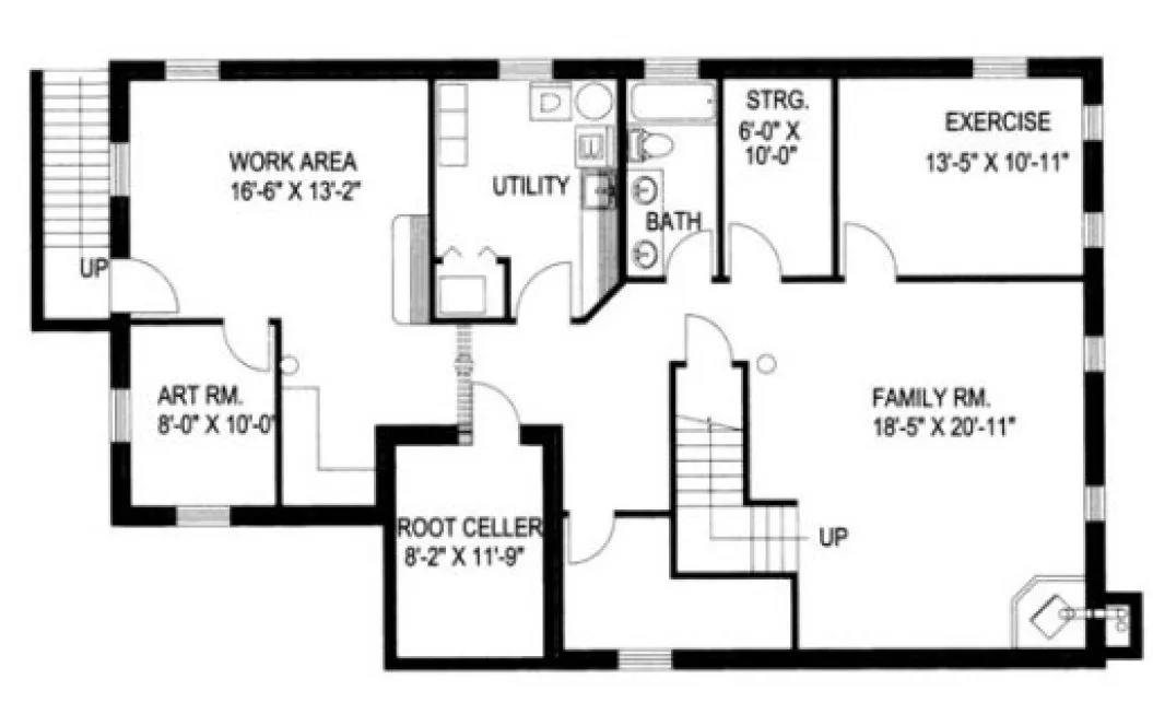 Basement Plan for House Plan #459101