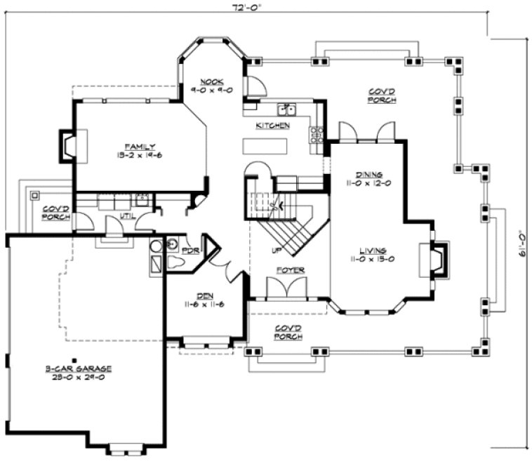 Main Floor Plan for House Plan #330772