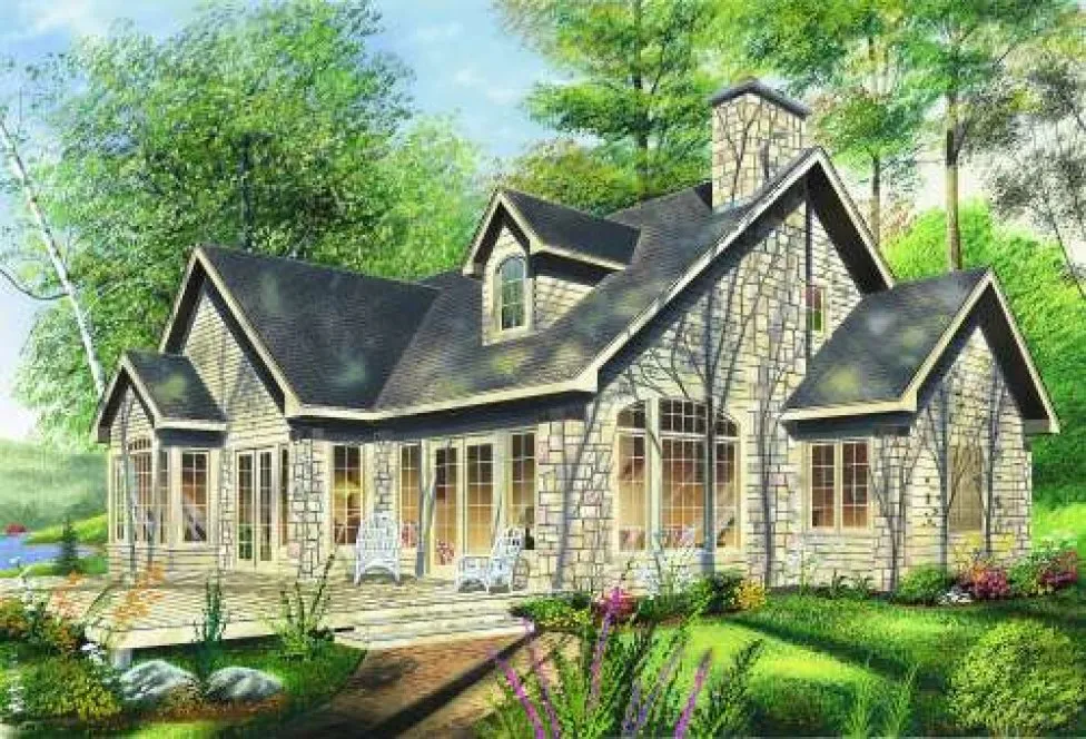 Full Rendering for House Plan #144962
