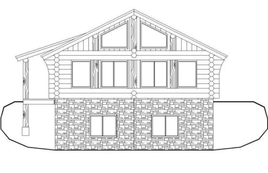 Right Elevation for House Plan #453201