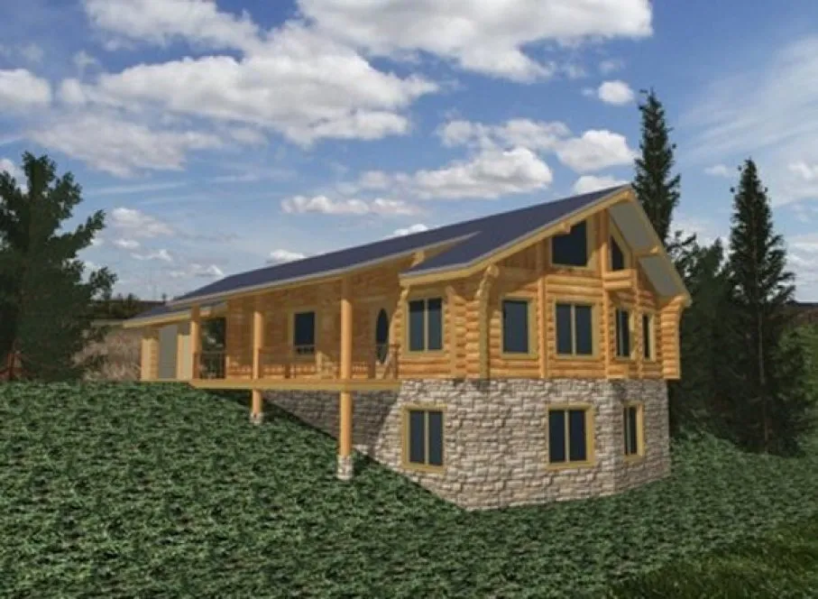 Full Rendering for House Plan #453201