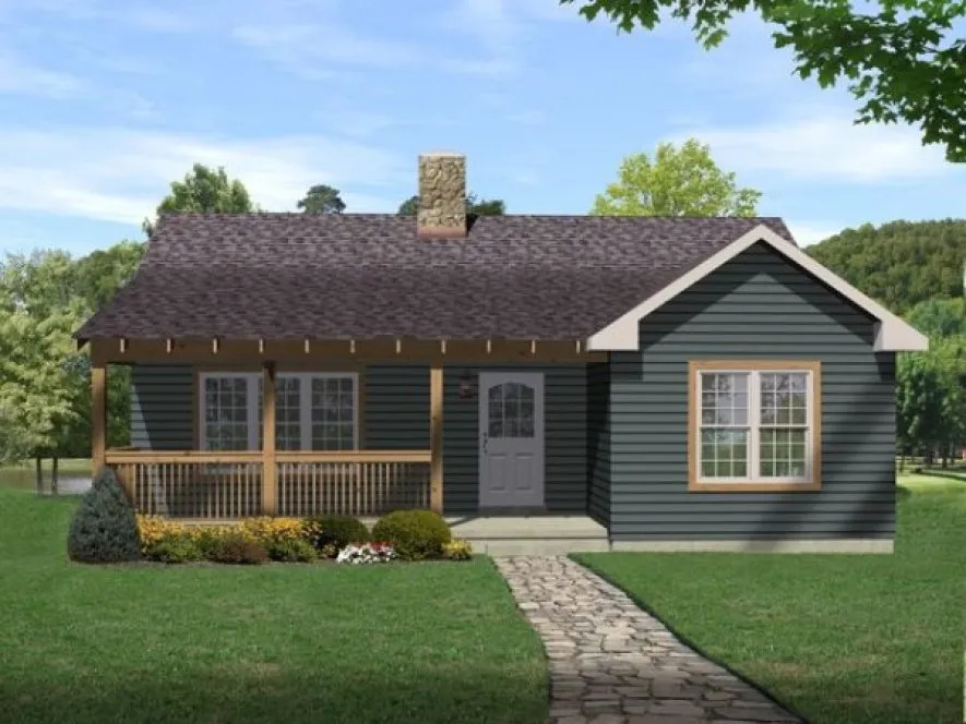 Full Rendering for House Plan #412299