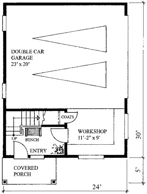 Main Floor Plan for House Plan #260027