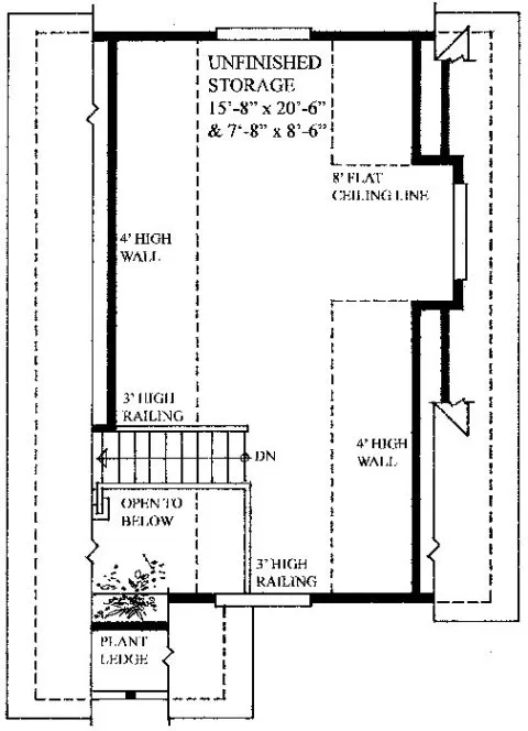 Second Floor Plan for House Plan #260027