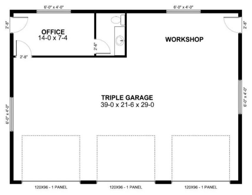 Main Floor Plan for House Plan #191009