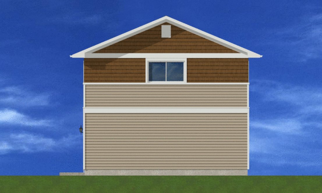 Right Elevation for House Plan #191008