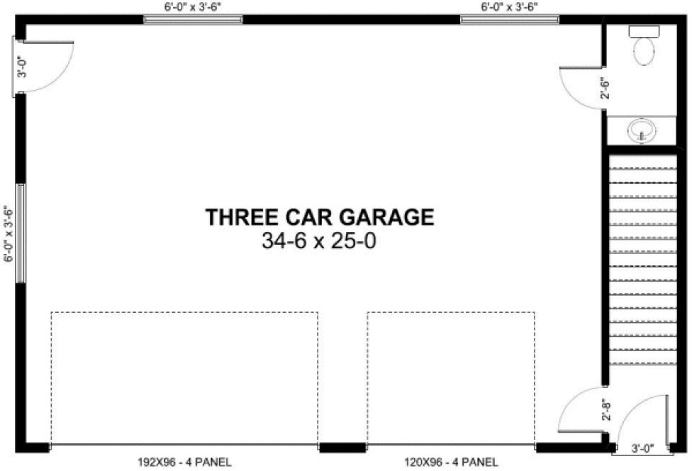 Main Floor Plan for House Plan #191008