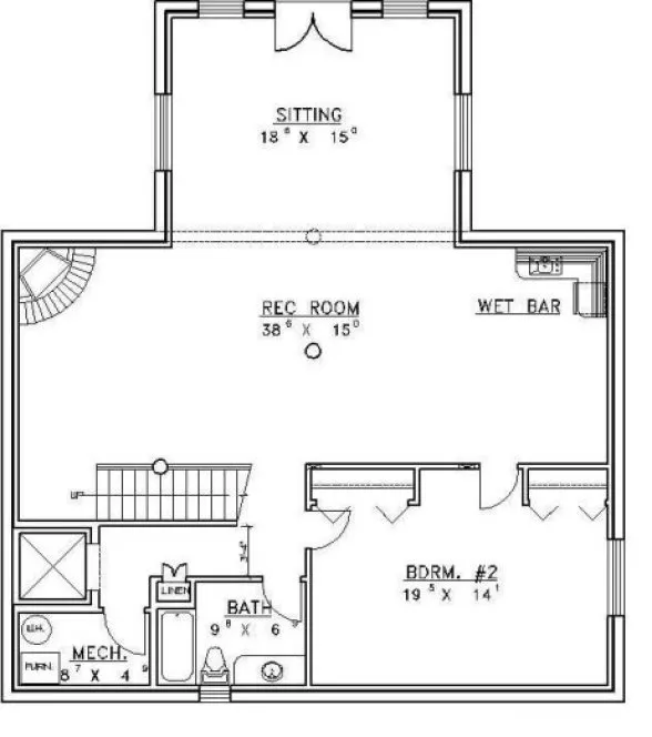 Basement Plan for House Plan #457201