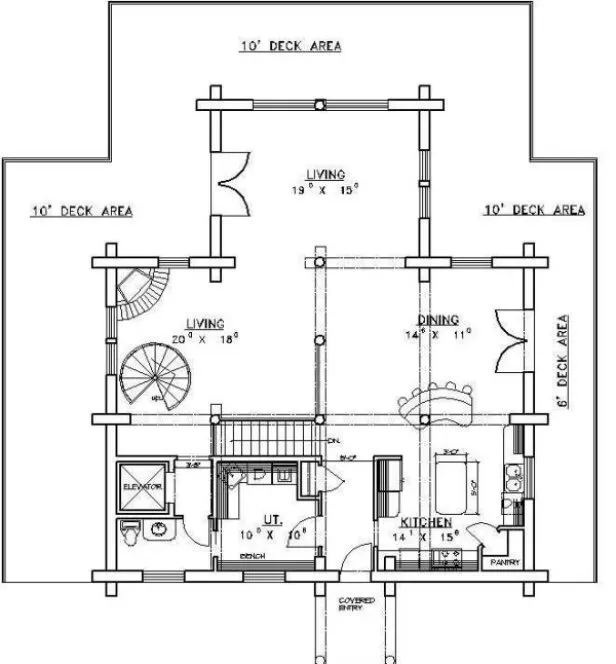 Main Floor Plan for House Plan #457201