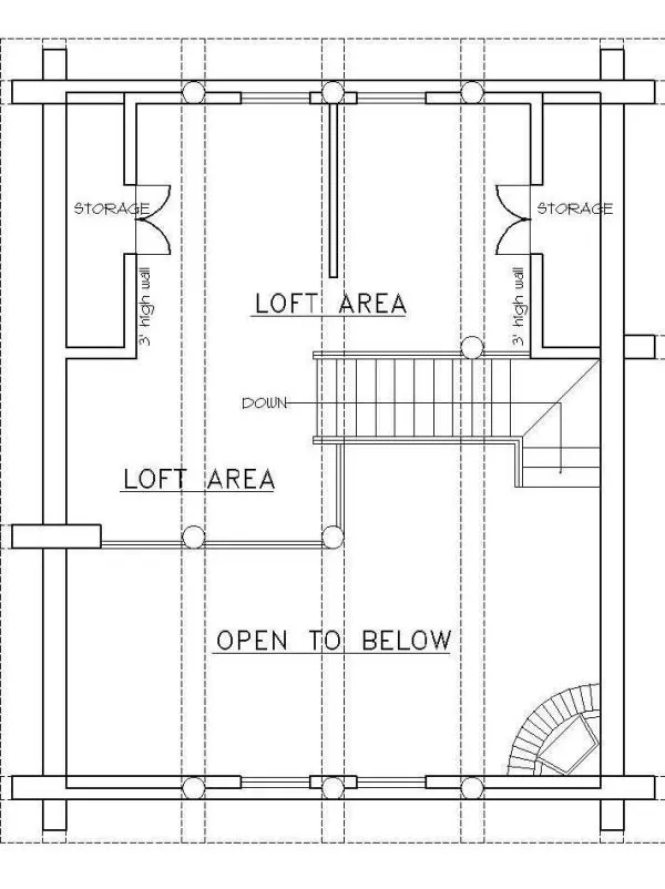 Second Floor Plan for House Plan #458201