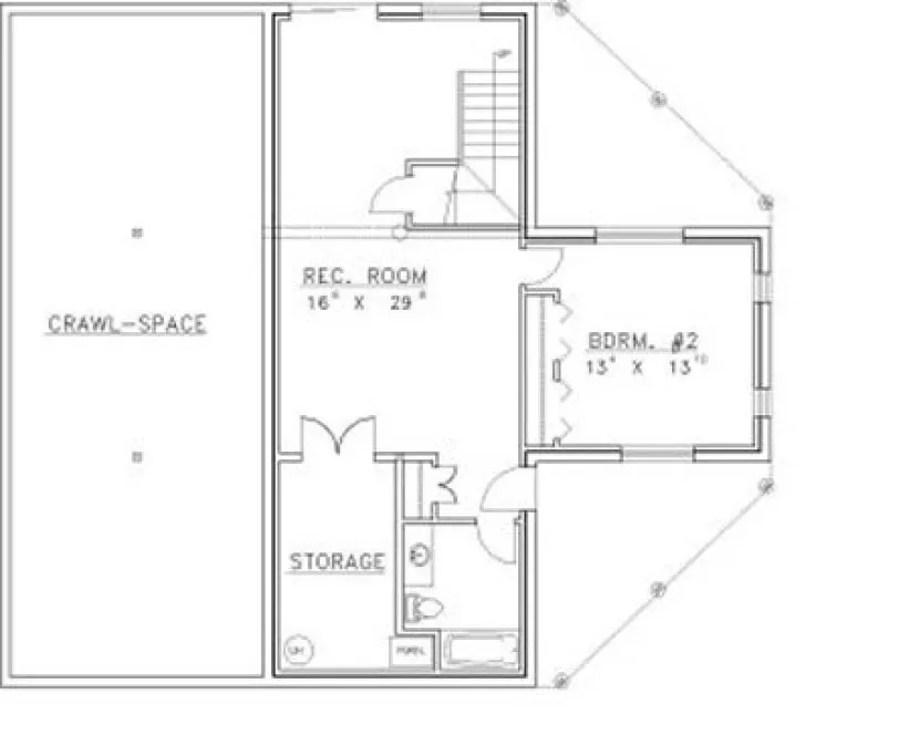 Basement Plan for House Plan #459201