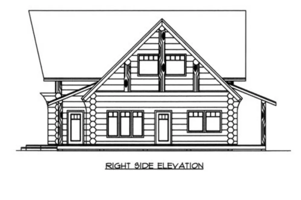 Right Elevation for House Plan #451301