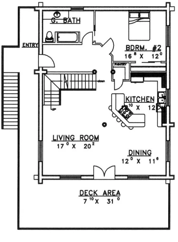 Main Floor Plan for House Plan #452301