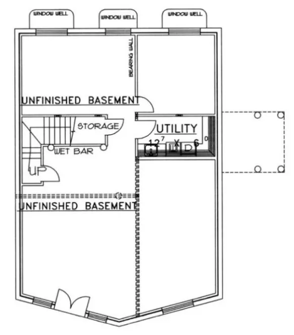 Basement Plan for House Plan #454301