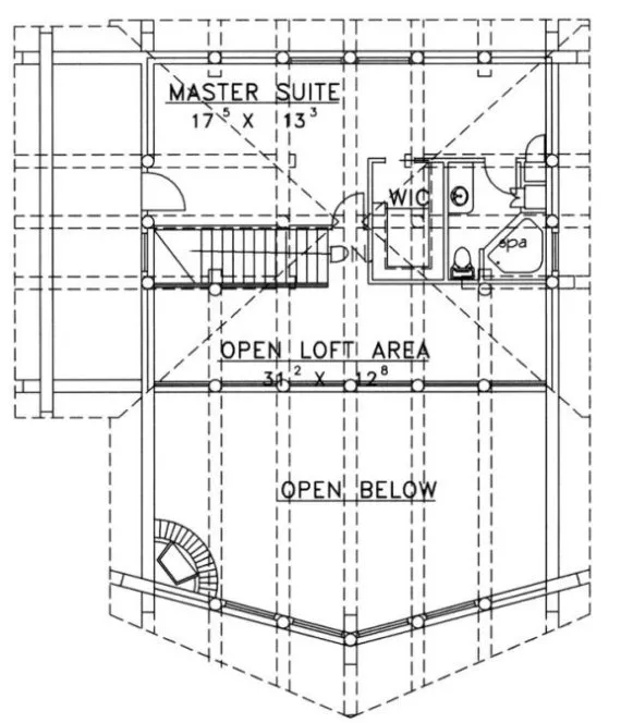 Second Floor Plan for House Plan #454301