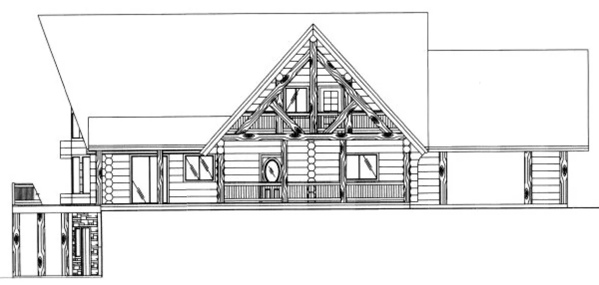 Right Elevation for House Plan #458301