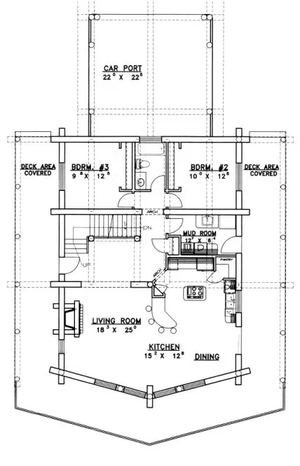 Main Floor Plan for House Plan #458301